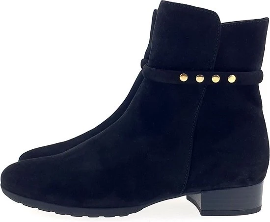 Gabor Enkellaarsjes Dames / Laarzen / Damesschoenen - Suède - 92.716.47 - Zwart - Maat 37 - Afbeelding 9