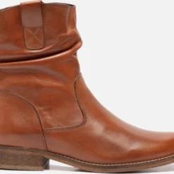 Cellini - Enkellaarsjes Dames - Leer - Cognac - Maat 39