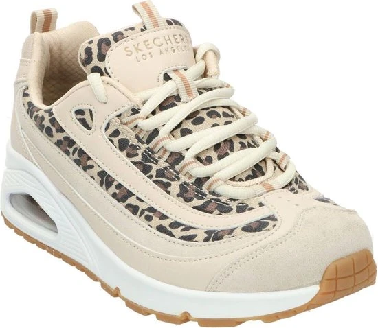 Skechers Uno Wild Streets Dames Sneakers - White/Leopard - Maat 40 - Afbeelding 24