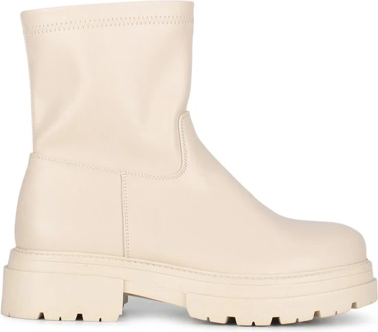 POSH By Poelman ELA Dames Enkellaars - Crème - Maat 39