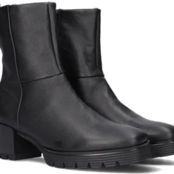 Gabor 833 Enkellaarsjes - Enkelboots Met Rits - Dames - Zwart - Maat 40