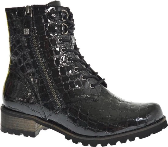 Helioform 658.022 Dames Veterboot - Zwart