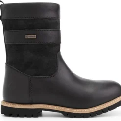 Travelin' Tallinn Dames Outdoorlaarzen - Waterdicht En Ademend - Wol Gevoerde Wandellaars - Zwart Leer - Maat 43