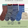 Green-goose® Bamboe Sokken | Maat 35-42 | Multicolor | Duurzame Stretchy Wintersokken