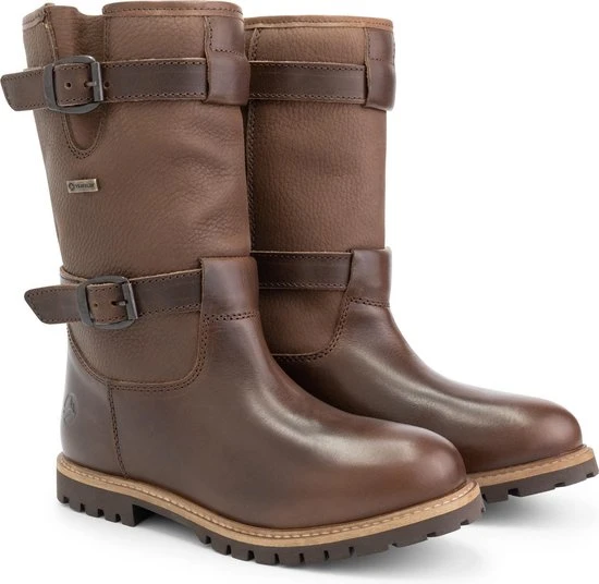 Travelin' Sweden Dames Outdoorlaarzen - Waterdicht En Ademend - Wol Gevoerde Wandellaars - Donkerbruin Leer - Maat 37 - Afbeelding 3