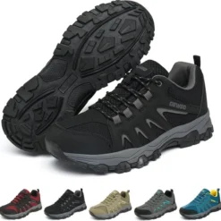 Geweo Wandelschoenen Unisex - Outdoorschoenen - Outdoor Antislip - Waterdicht En Ademend - Extra Comfort - Kerstmis - Kerstfeest - Christmas Gift - Zwart - Maat 45
