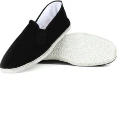 DongDong - Tai Chi Schoenen - Heren - Witte Touw Zool - Maat 41