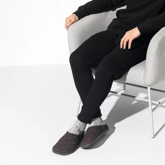 Birkenstock Sloffen - Maat 44 - Unisex - Donkerbruin - Afbeelding 7