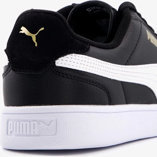 PUMA Shuffle Unisex Sneakers - Black/White/TeamGold - Maat 44 - Afbeelding 16