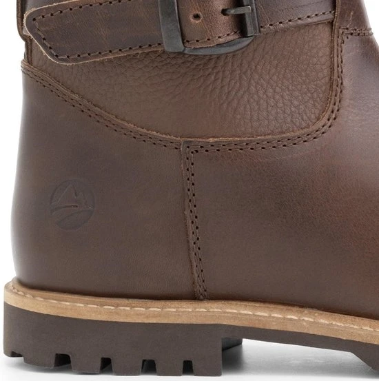 Travelin' Sweden Dames Outdoorlaarzen - Waterdicht En Ademend - Wol Gevoerde Wandellaars - Donkerbruin Leer - Maat 37 - Afbeelding 8