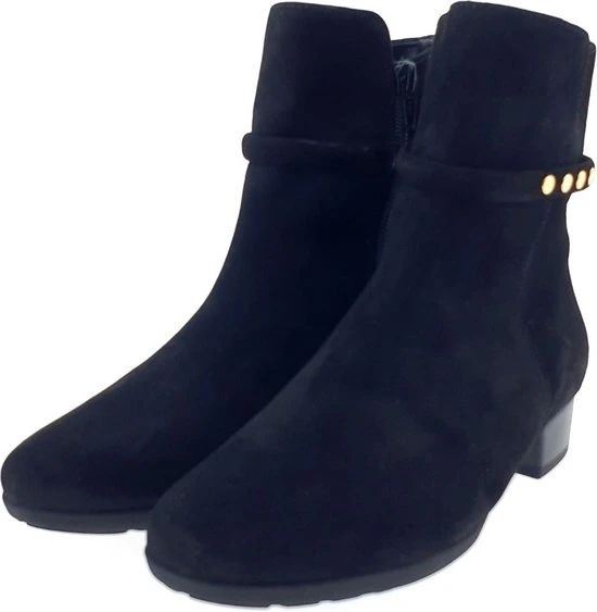 Gabor Enkellaarsjes Dames / Laarzen / Damesschoenen - Suède - 92.716.47 - Zwart - Maat 37 - Afbeelding 11