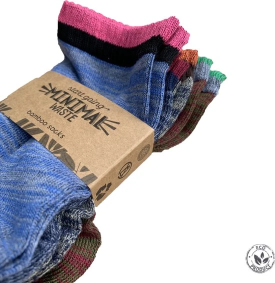 Green-goose® Bamboe Sokken | Maat 35-42 | Multicolor | Duurzame Stretchy Wintersokken - Afbeelding 2