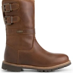 Travelin' Yukon Dames Outdoorlaarzen - Vibram Zool - Waterdicht - Wol Gevoerd - Cognac Bruin Leer - Maat 39