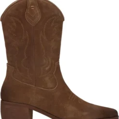 PS Poelman Western Laars - Vrouwen - Bruin/Cognac - Maat 39