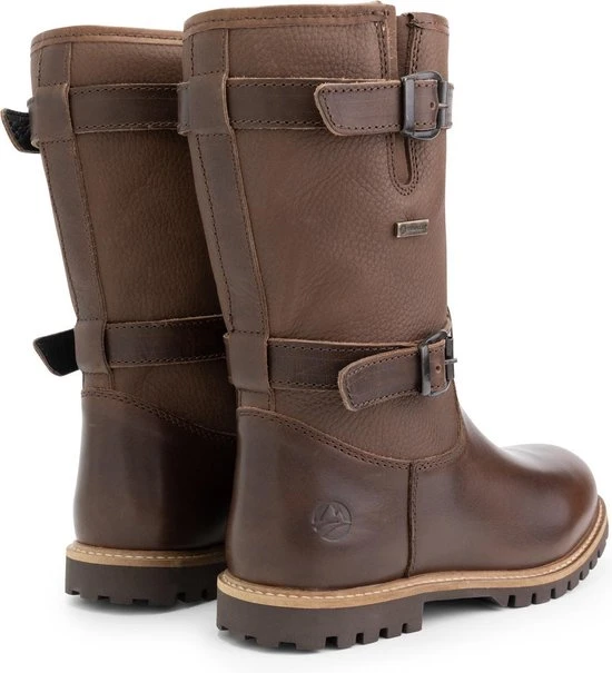 Travelin' Sweden Dames Outdoorlaarzen - Waterdicht En Ademend - Wol Gevoerde Wandellaars - Donkerbruin Leer - Maat 37 - Afbeelding 4