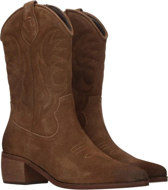 PS Poelman Western Laars - Vrouwen - Bruin/Cognac - Maat 39 - Afbeelding 2