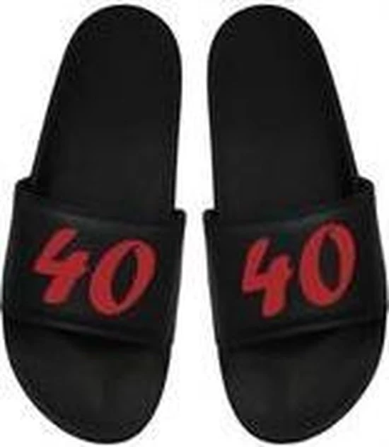 Slepr Cadeau Sint - Cadeau Kerst - Cadeau 40 Jaar - Cadeau Badslippers 40 Jaar - Badslippers - Rood 36