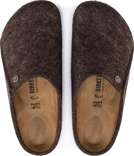 Birkenstock Sloffen - Maat 42 - Unisex - Donkerbruin - Afbeelding 4