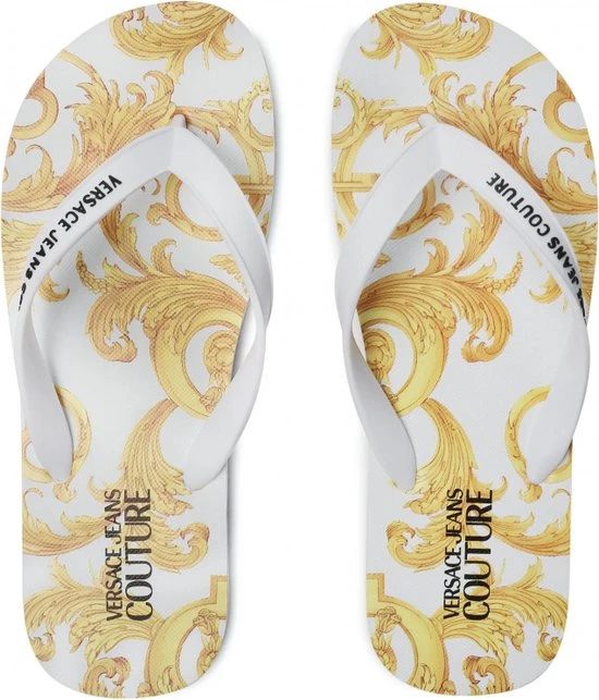 Versace Jeans Couture Fondo Flip Flop Dis. SQ7 Dames Slippers - Wit - Maat 40