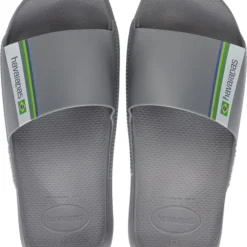 Havaianas Slide Brasil Unisex Slippers - Steel Gray - Maat 45/46