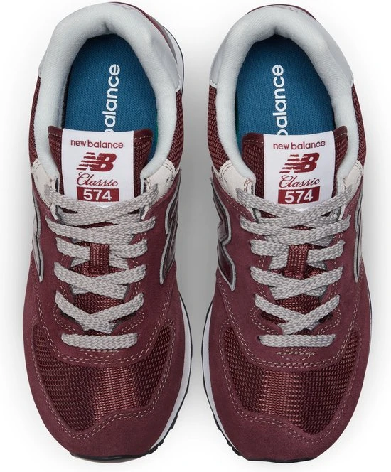 New Balance 574 Dames Sneakers - Burgundy - Maat 38 - Afbeelding 5