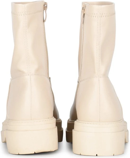 POSH By Poelman ELA Dames Enkellaars - Crème - Maat 39 - Afbeelding 5
