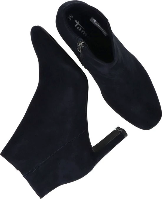 Tamaris Enkellaarsjes Blauw Textiel - Dames - Maat 39 - Afbeelding 3