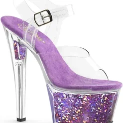 Pleaser Muiltjes Met Hak -42 Shoes- SEDUCE-101 US 12 Zwart