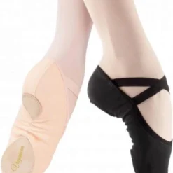 VegaNova Balletschoenen - Elastisch Canvas Splitzool Lichtroze Maat 36 Vegan