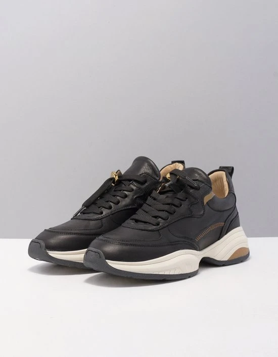 VIA VAI Pepper Jyll Sneakers - Leer - Zwart - Maat 37 - Afbeelding 11