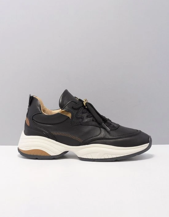 VIA VAI Pepper Jyll Sneakers - Leer - Zwart - Maat 37 - Afbeelding 12