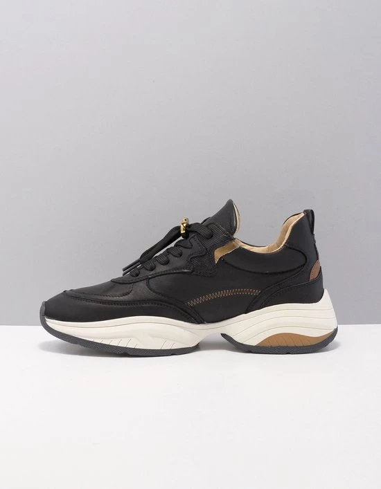 VIA VAI Pepper Jyll Sneakers - Leer - Zwart - Maat 37 - Afbeelding 10