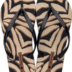 Ipanema Animale Slippers Dames - Black/Beige - Maat 40