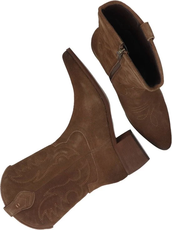 PS Poelman Western Laars - Vrouwen - Bruin/Cognac - Maat 39 - Afbeelding 3