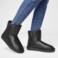 Graceland Zwarte Enkellaars Gevoerd - Maat 39