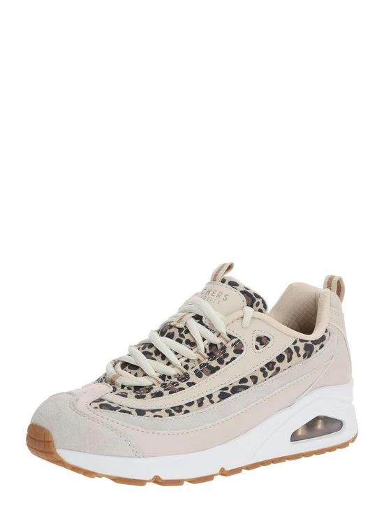 Skechers Uno Wild Streets Dames Sneakers - White/Leopard - Maat 40 - Afbeelding 28