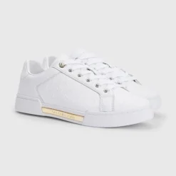 TOMMY HILFIGER Dames Embossed Monogram Sneaker White WIT 38