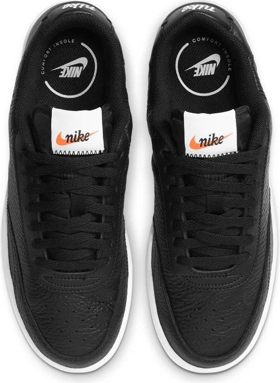 Nike Court Vintage Prm Dames Sneakers - Black/White-Total Orange - Maat 36 - Afbeelding 4