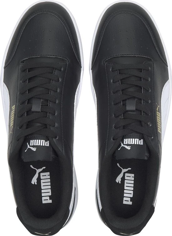 PUMA Shuffle Unisex Sneakers - Black/White/TeamGold - Maat 44 - Afbeelding 18