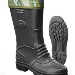 Merkloos Westfalia Rubberen Laarzen EVA Groen Met Camouflage Voering Maat 39