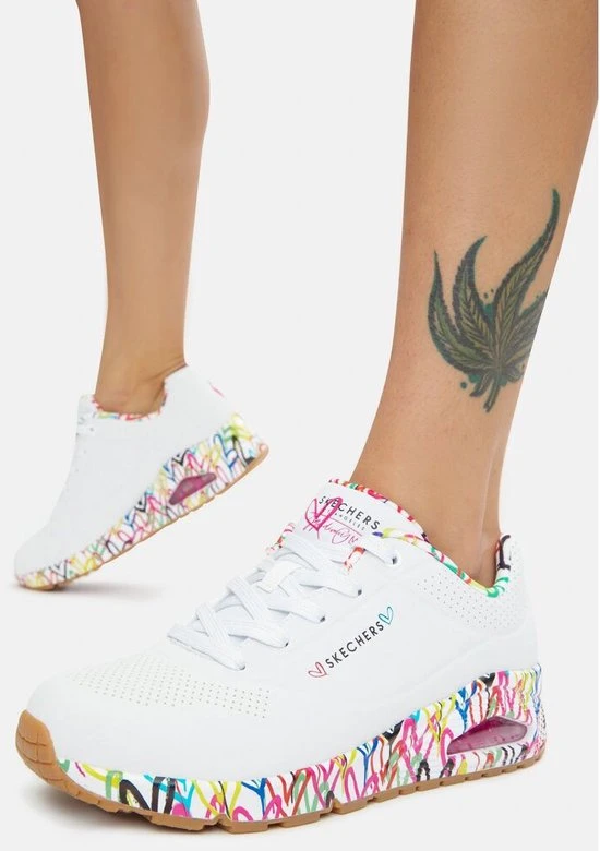 Skechers UNO - LOVING LOVE Dames Sneakers - Maat 38 - Afbeelding 26