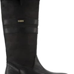 Travelin' Norway - Dames Wolgevoerde Outdoorlaars - Waterdicht En Ademend - Wandellaarzen - Zwart Leer - Maat 40